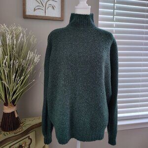Lovers + Friends - Turtle Neck - Oversized Sweater - Forest Green - X-Small